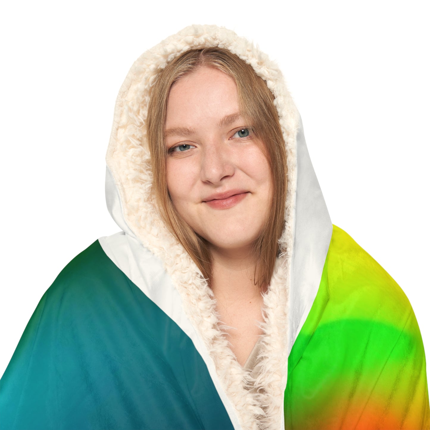 Love is in the Air with Plain Hoodie  | Snuggle Blanket