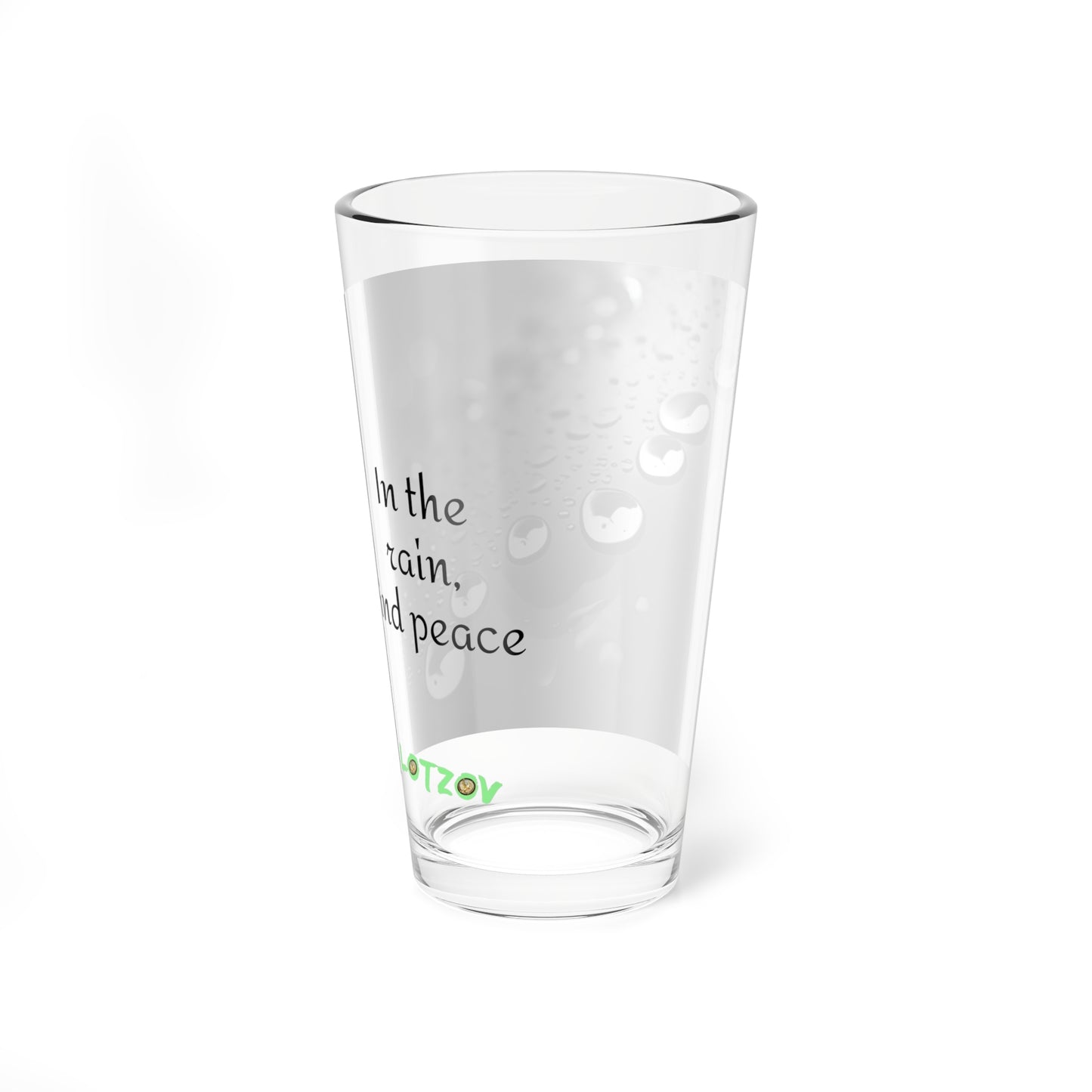 Raindrops Splash with Words | Glass