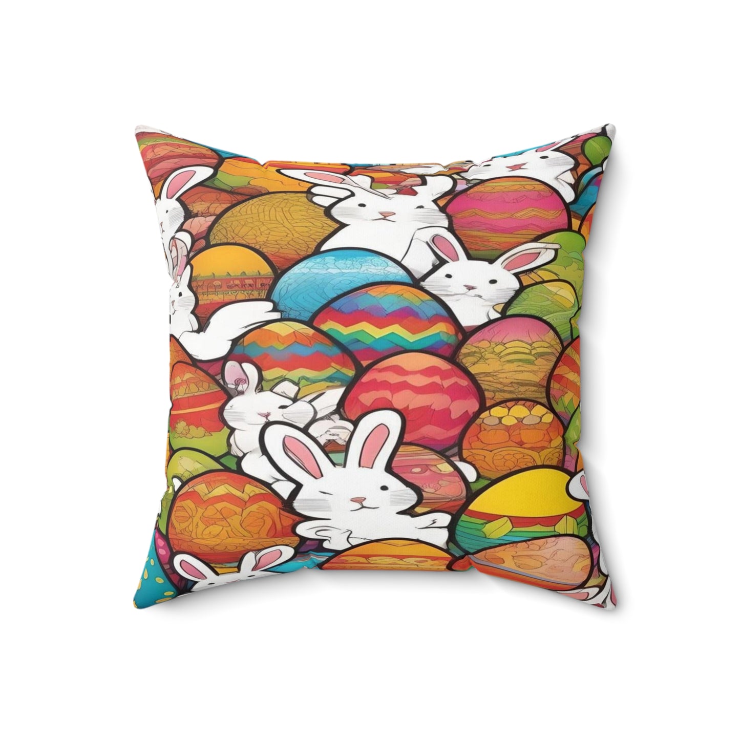 White Rabbits & Easter Eggs | Pillow