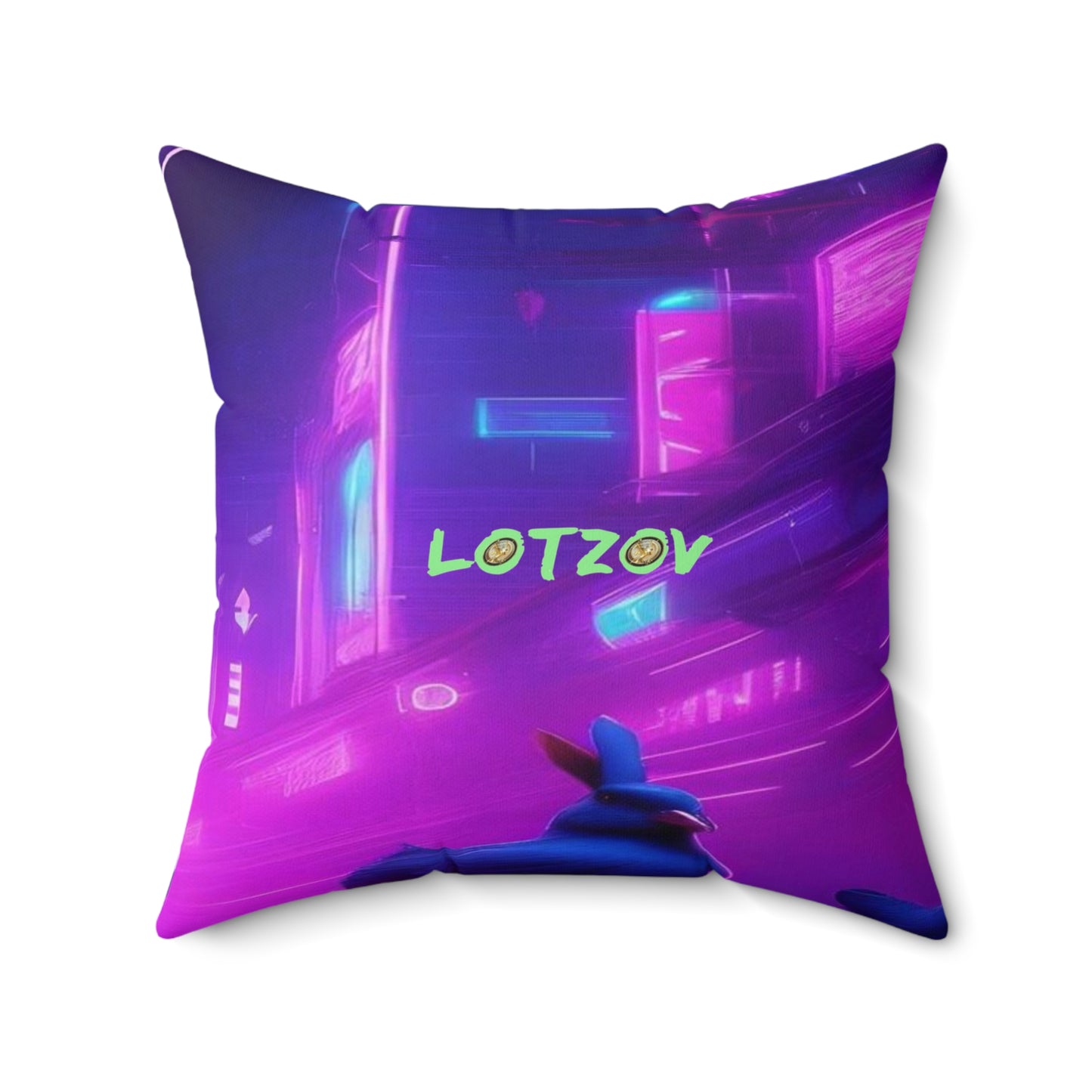 Purple Neon Easter Parade | Pillow