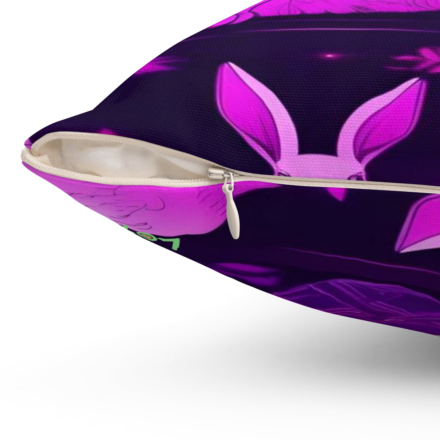 Purple Neon Easter Party | Pillow