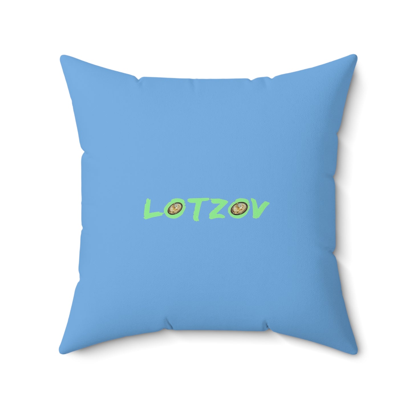 Purple Neon Easter (in Blue) with Happy Easter | Pillow