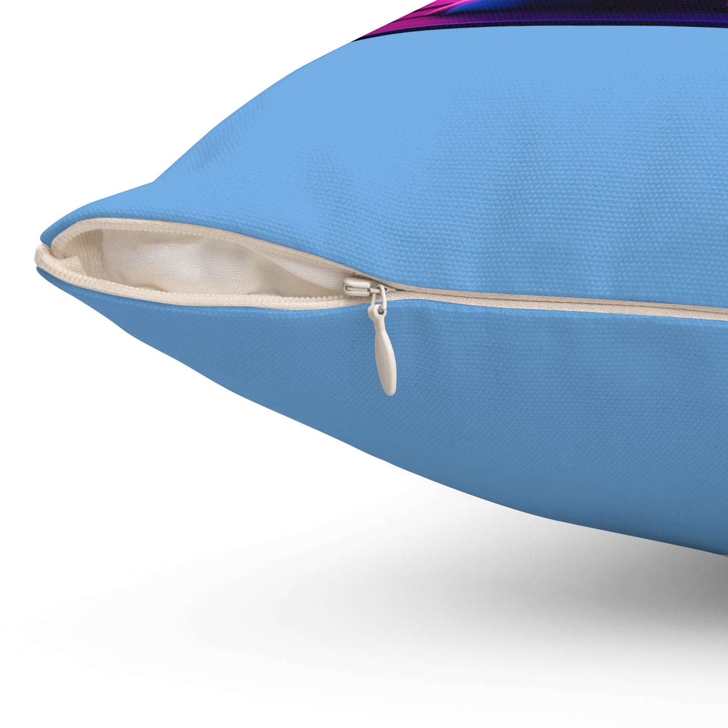 Purple Neon Easter in Blue | Pillow
