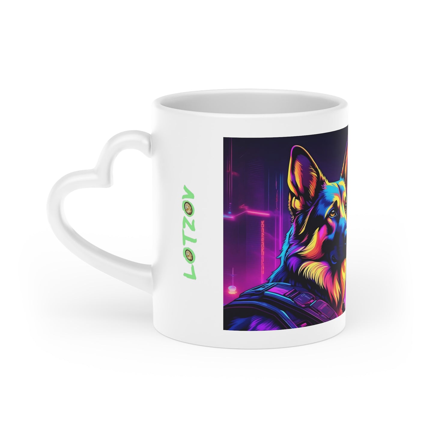 Neon Punk German Shepherd | Mug