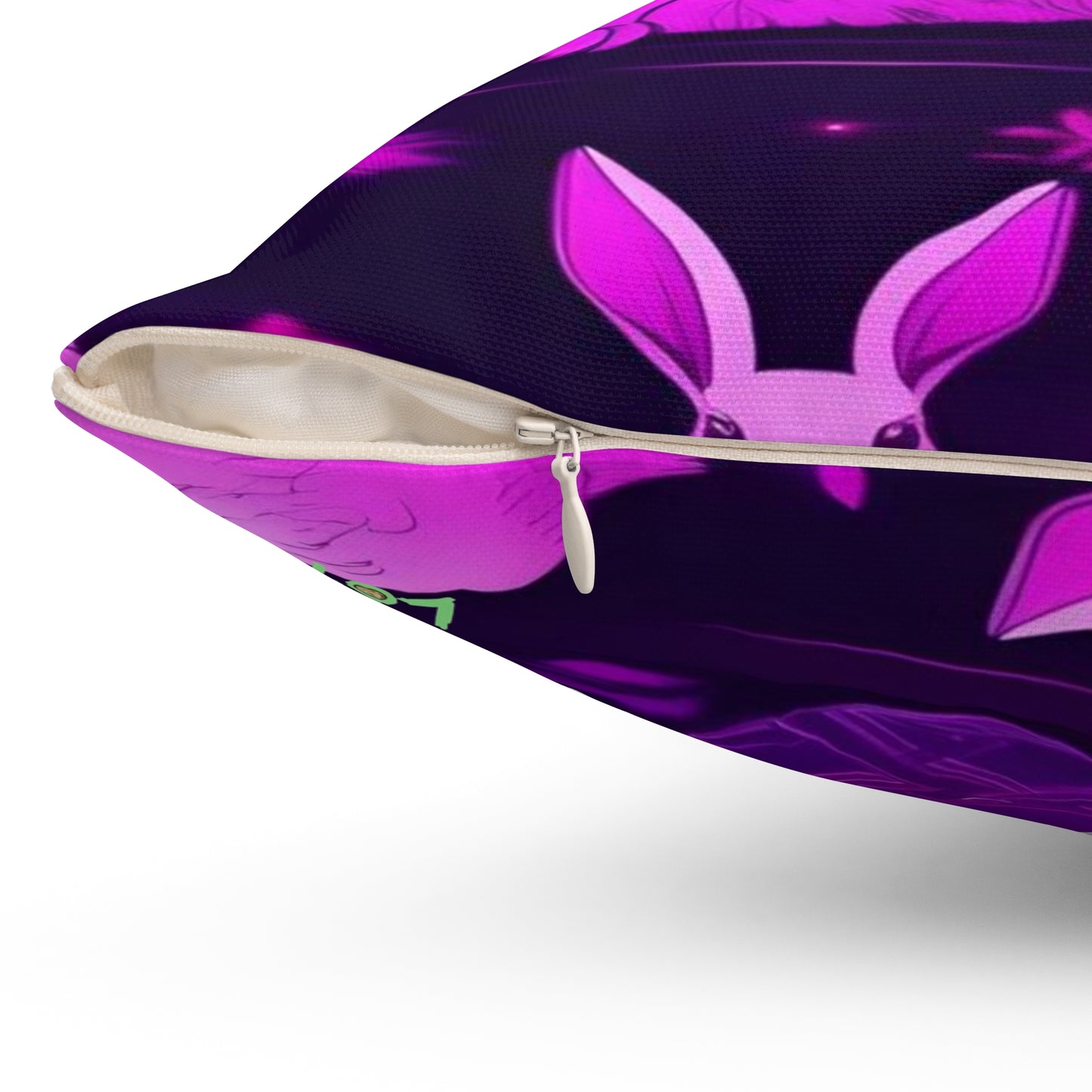 Purple Neon Easter Party | Pillow