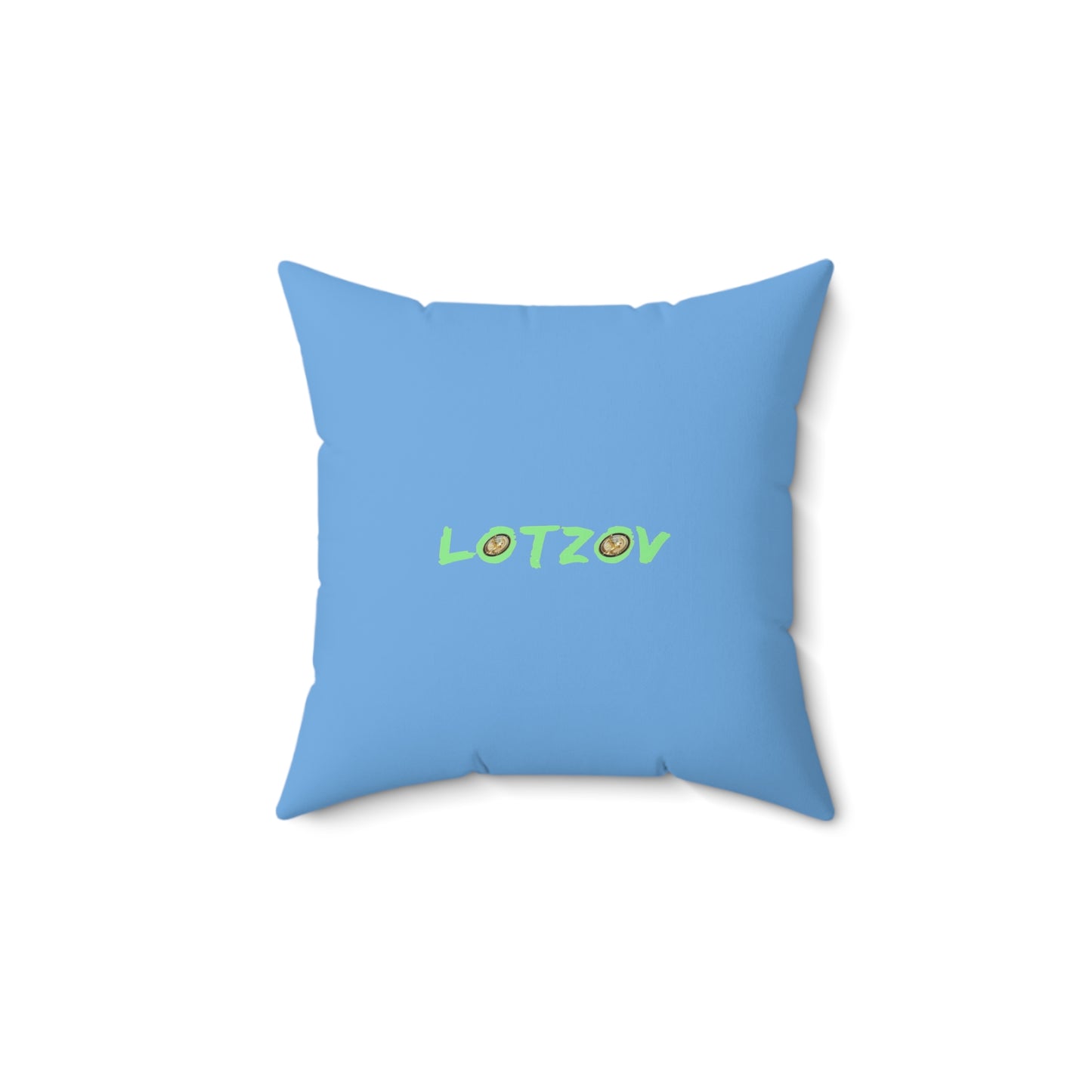 Purple Neon Easter (in Blue) with Happy Easter | Pillow