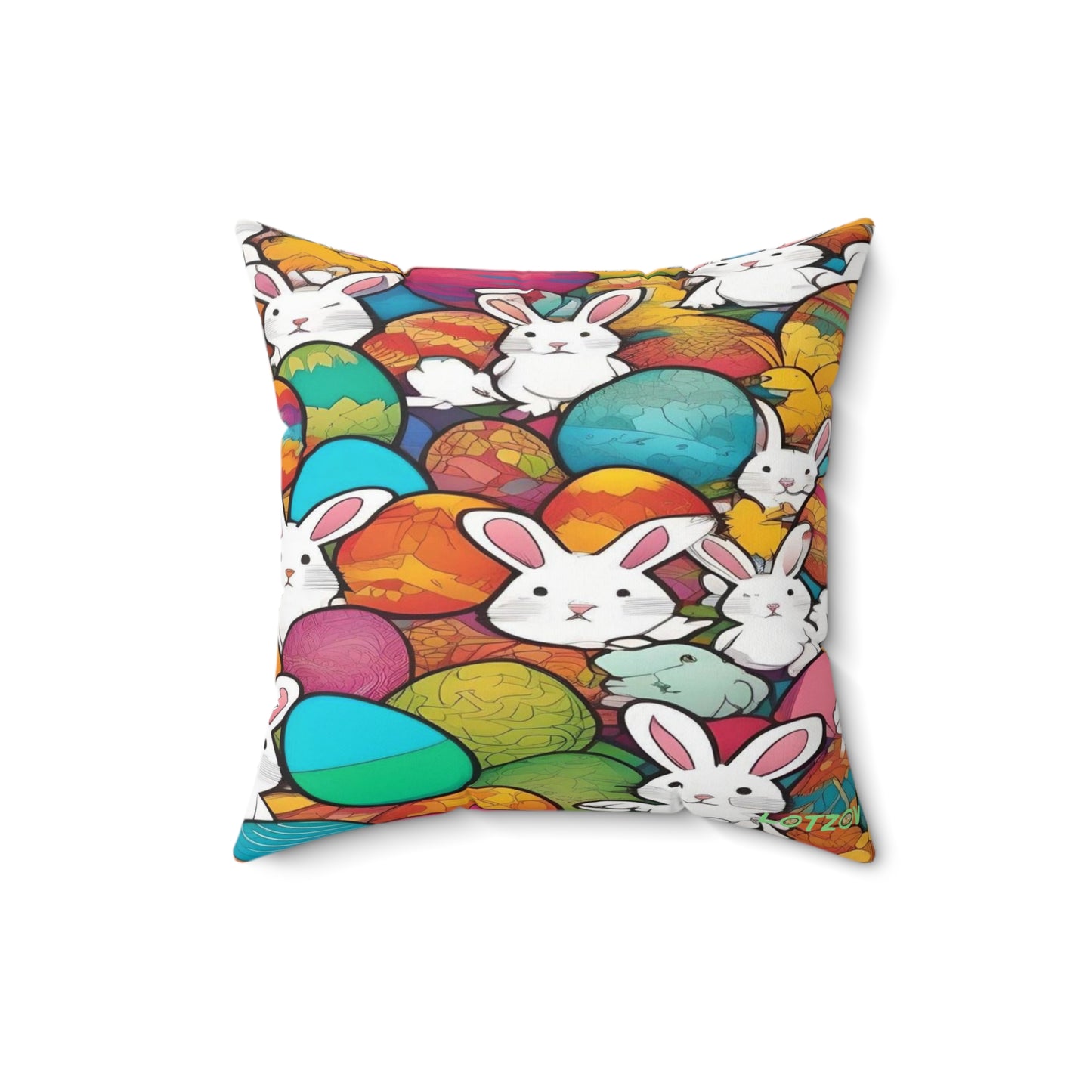 White Rabbits & Easter Eggs | Pillow