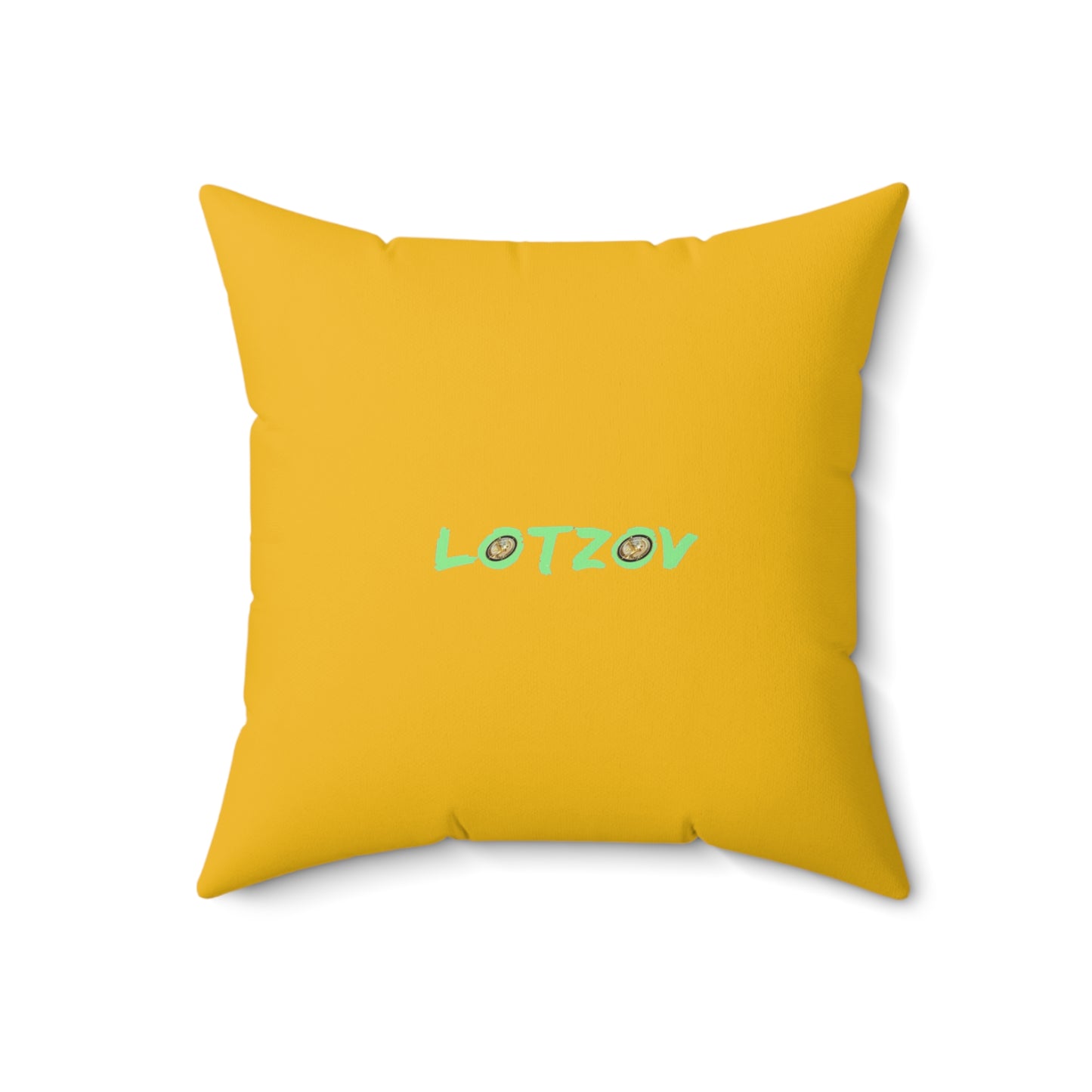 White Rabbits, Eggs Galore with Happy Easter in Yellow | Pillow