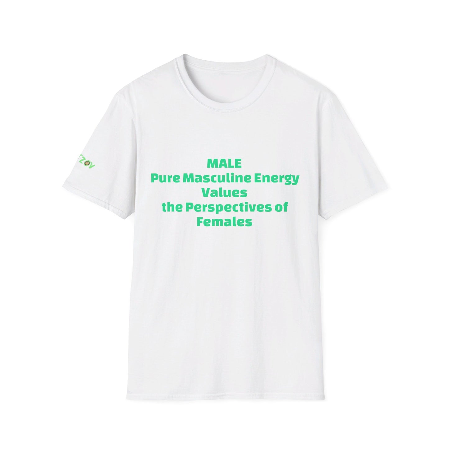 Male Pure Masculine Energy Values the Perspectives of Females | Men's T-Shirt