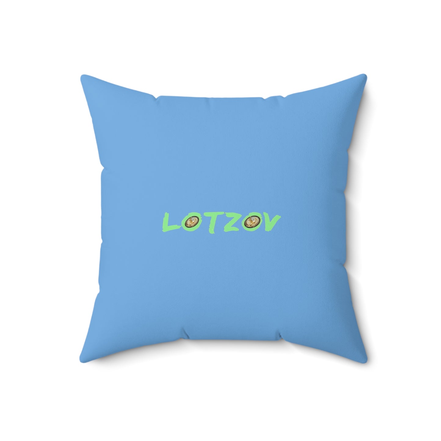 Purple Neon Easter (in Blue) with Happy Easter | Pillow