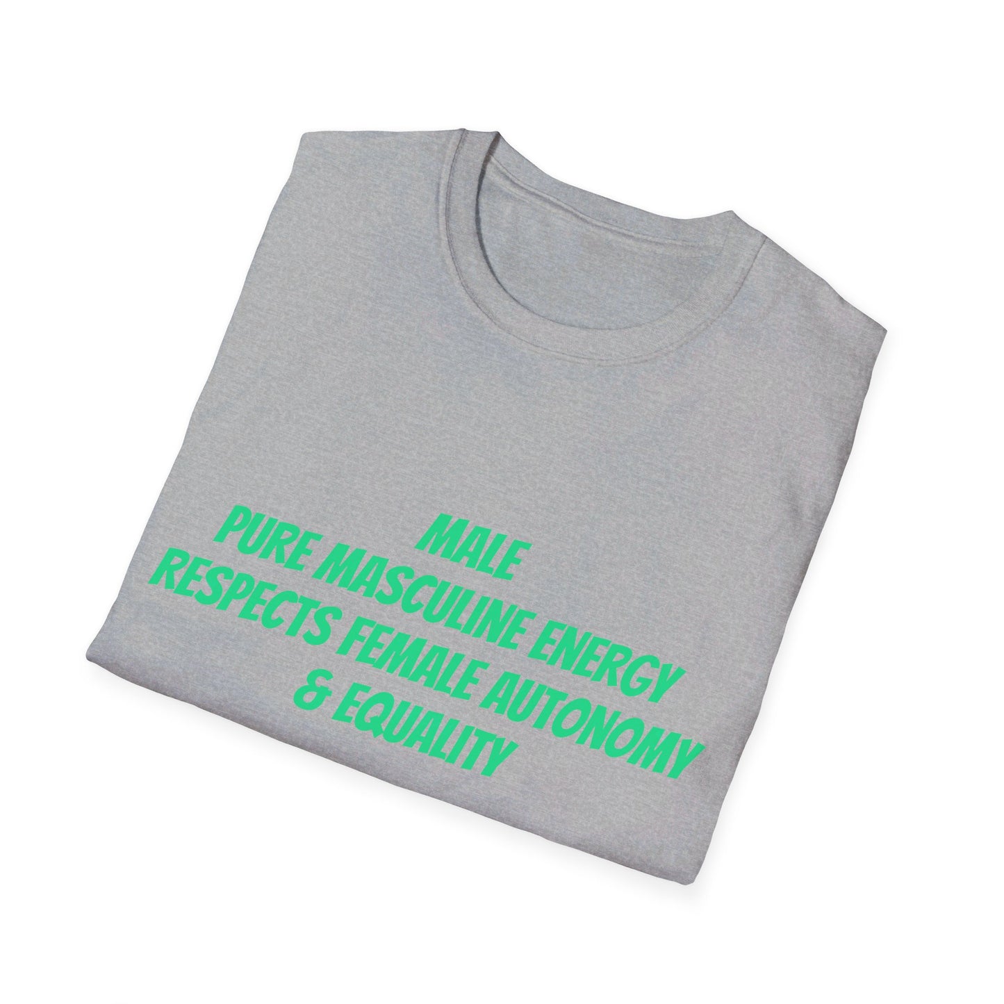 Male Pure Masculine Energy Respects Female Autonomy and Equality | Men's T-Shirt