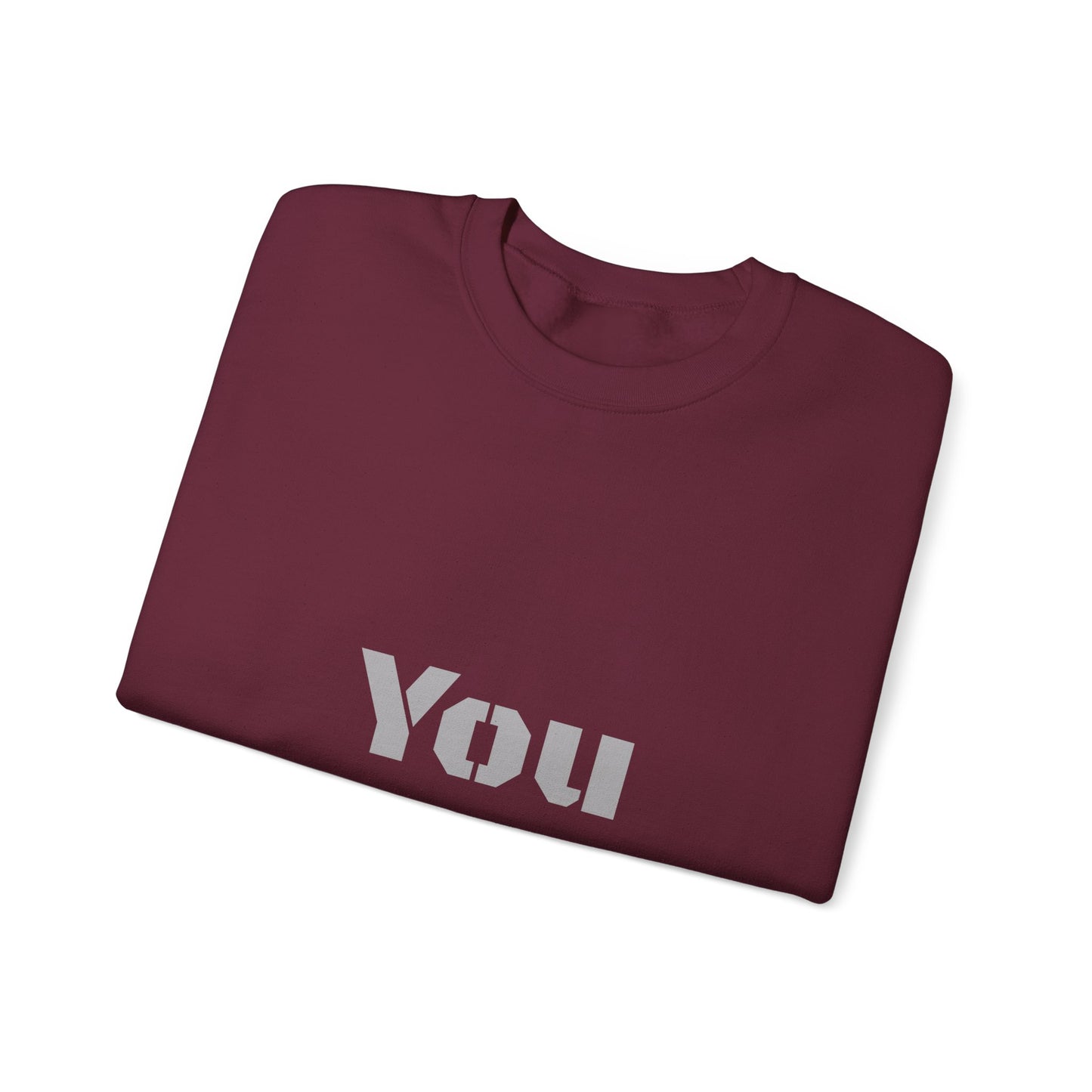 You Are... Deserving of all the Good Things Life Has to Offer | Unisex Sweatshirt (Shop) Logo left sleeve.