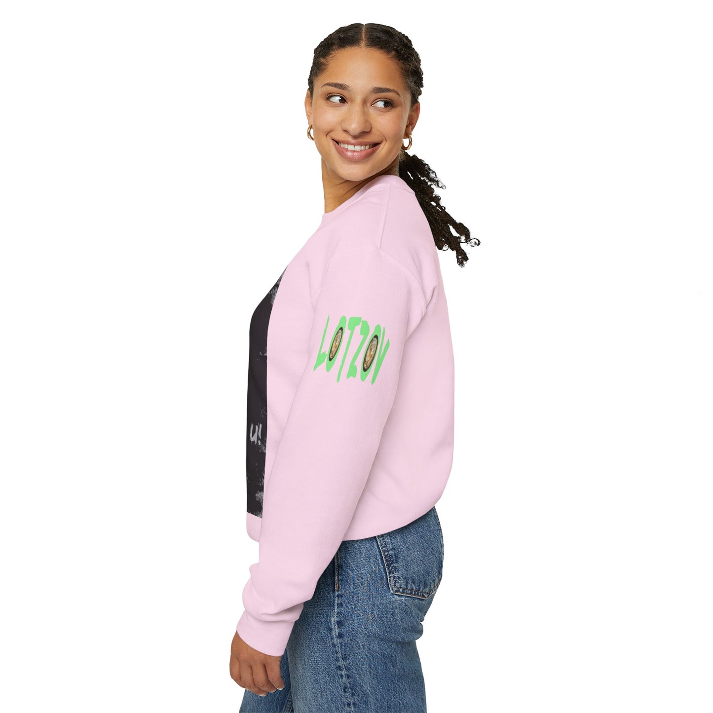 If U Don't Deal With It, It Will Deal With U | Unisex Sweatshirt with (LOTZOV) Logo left sleeve.