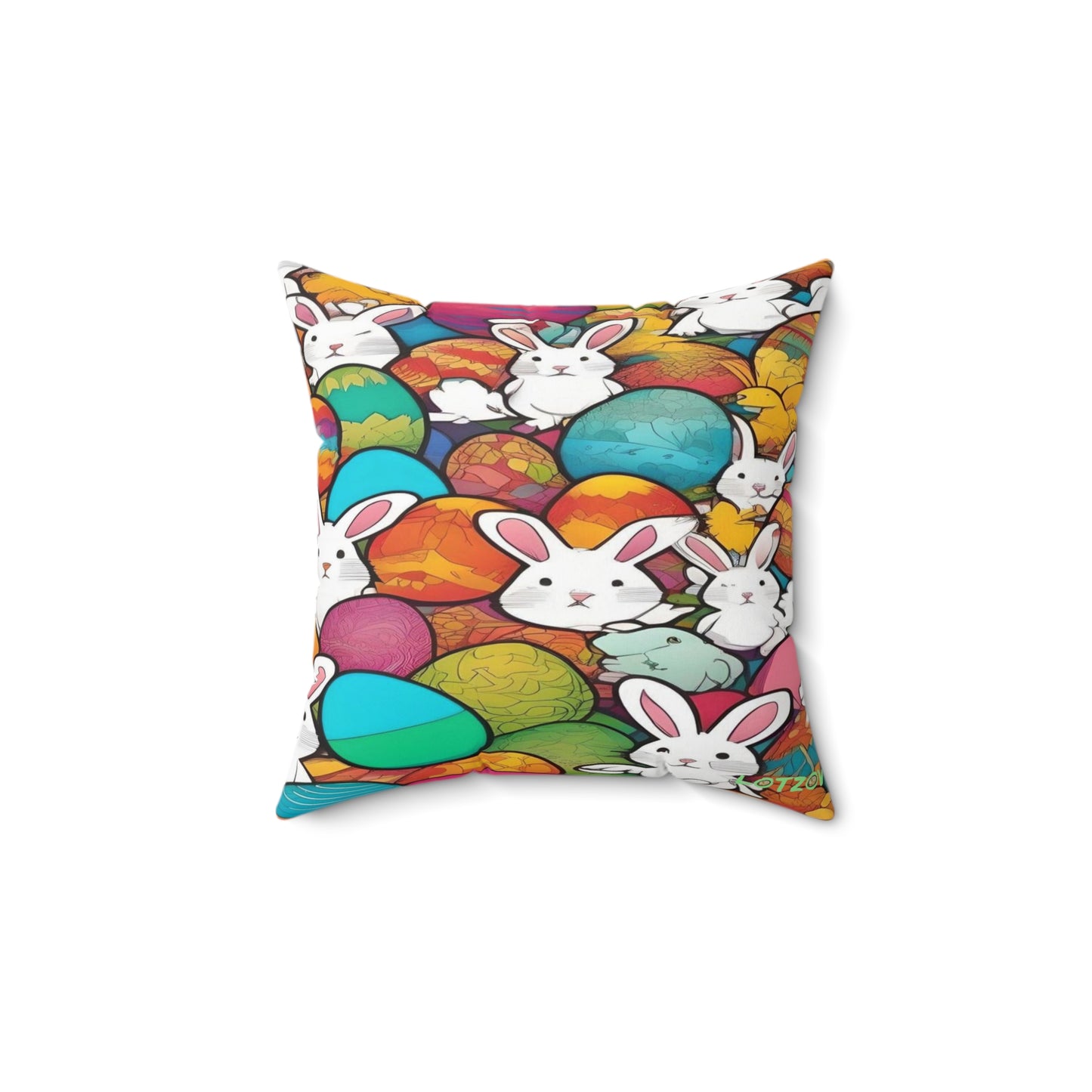 White Rabbits & Easter Eggs | Pillow