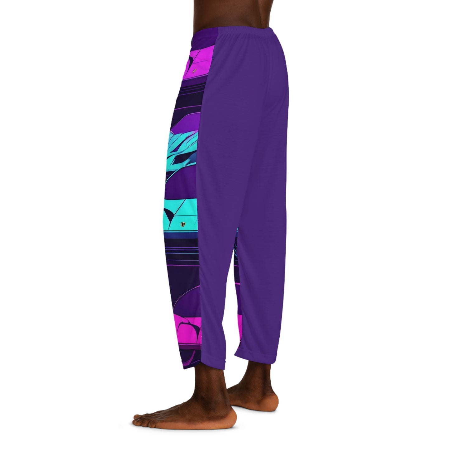 Colorful Ride (Neon Punk) in Purple | Men's Pajama Pants