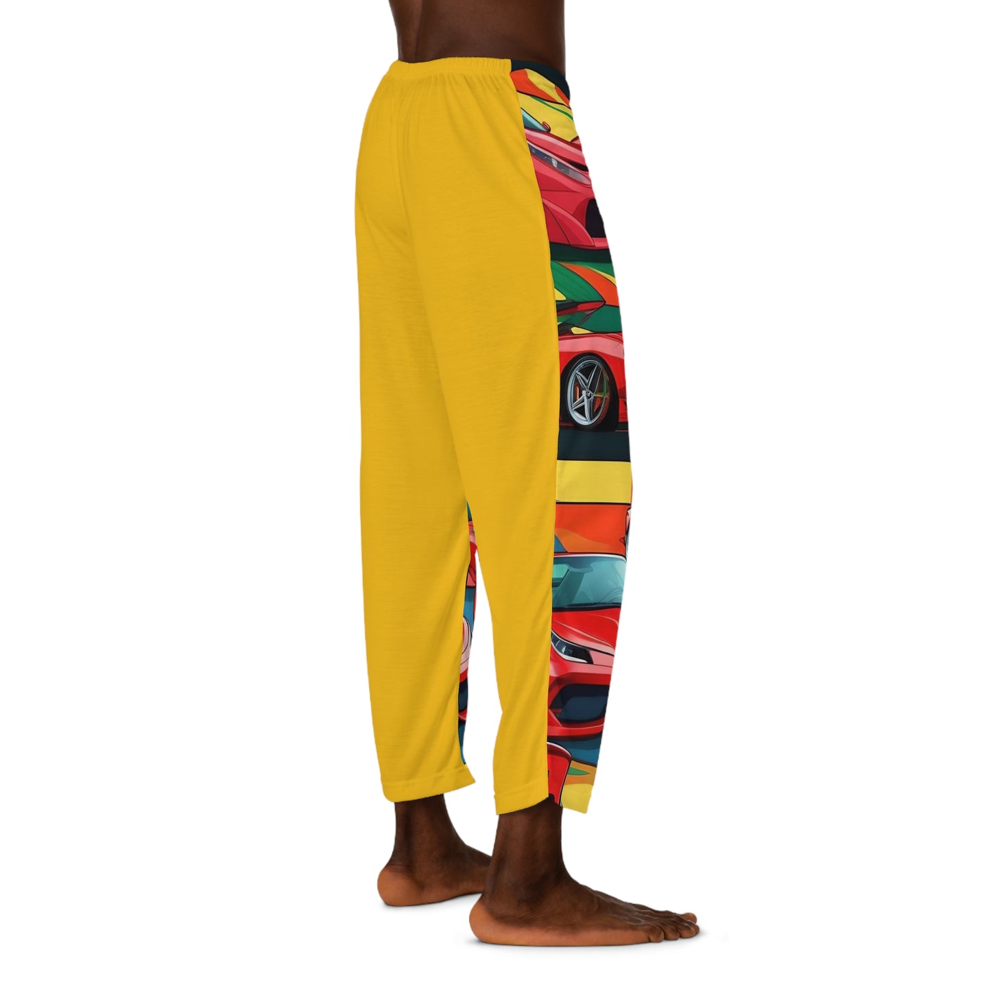 Red Ferrari (Anime) in Yellow | Men's Pajama Pants