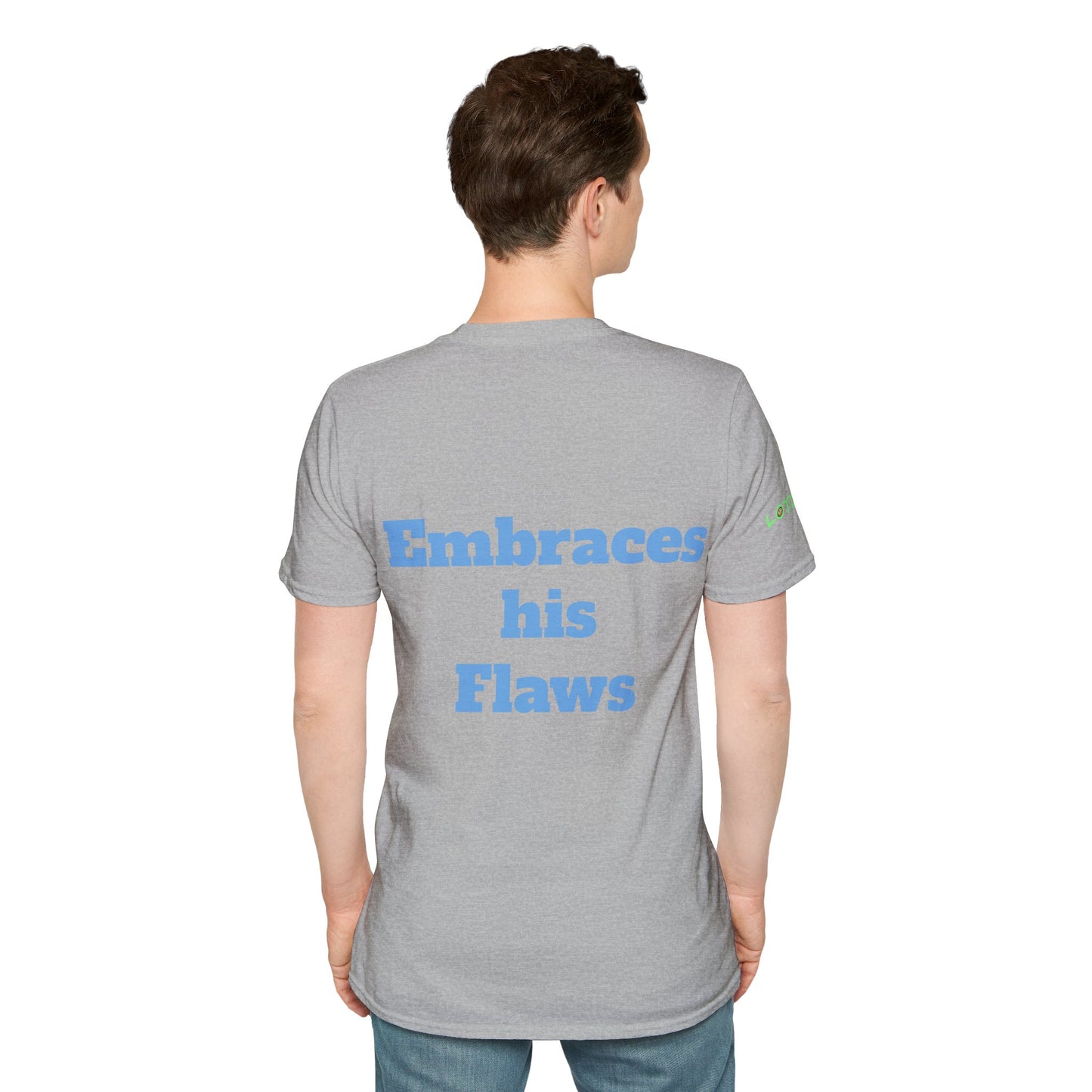 I am a Man who Embraces His Flaws | Men's T-Shirt