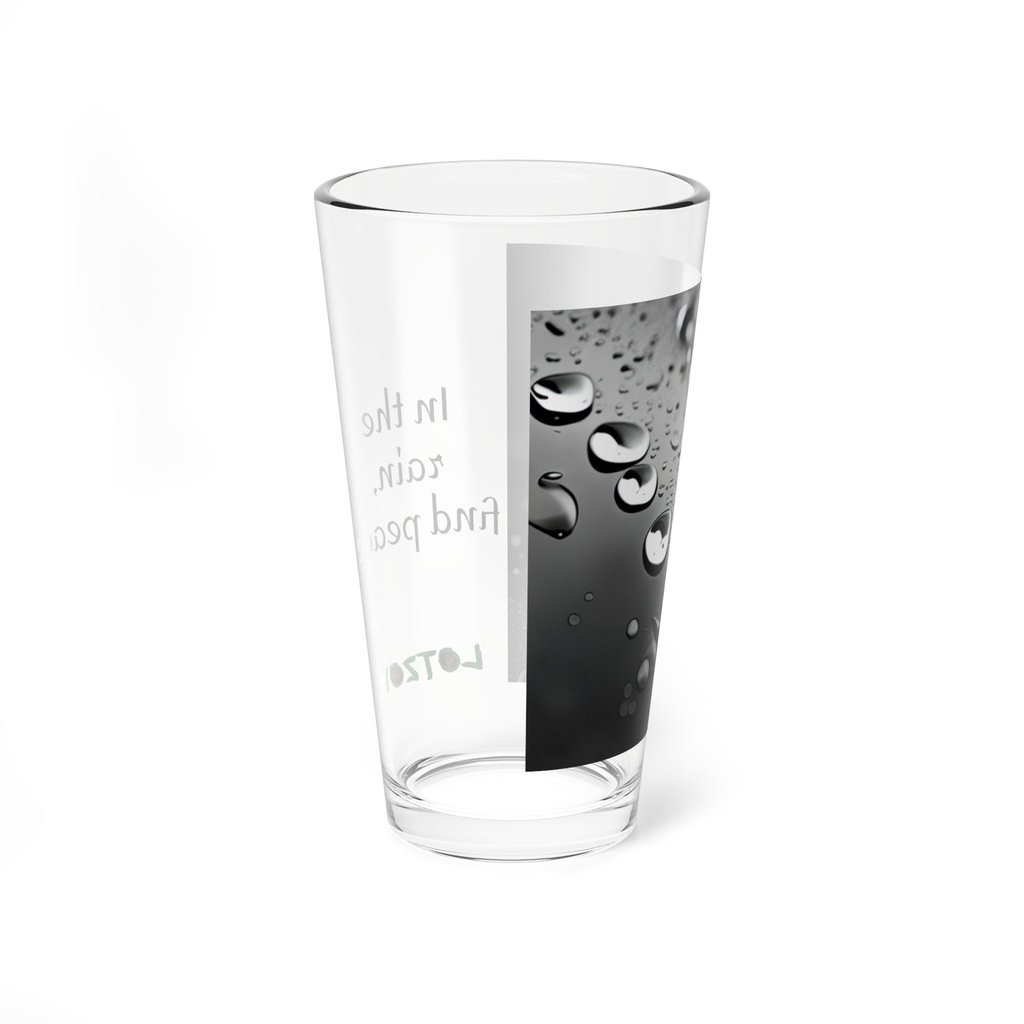 Raindrops Splash with Words | Glass