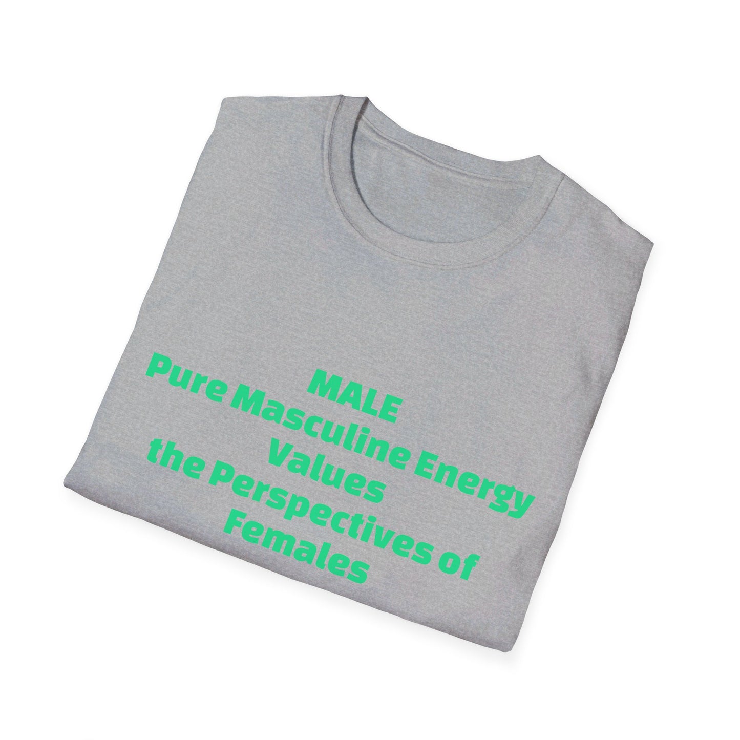 Male Pure Masculine Energy Values the Perspectives of Females | Men's T-Shirt