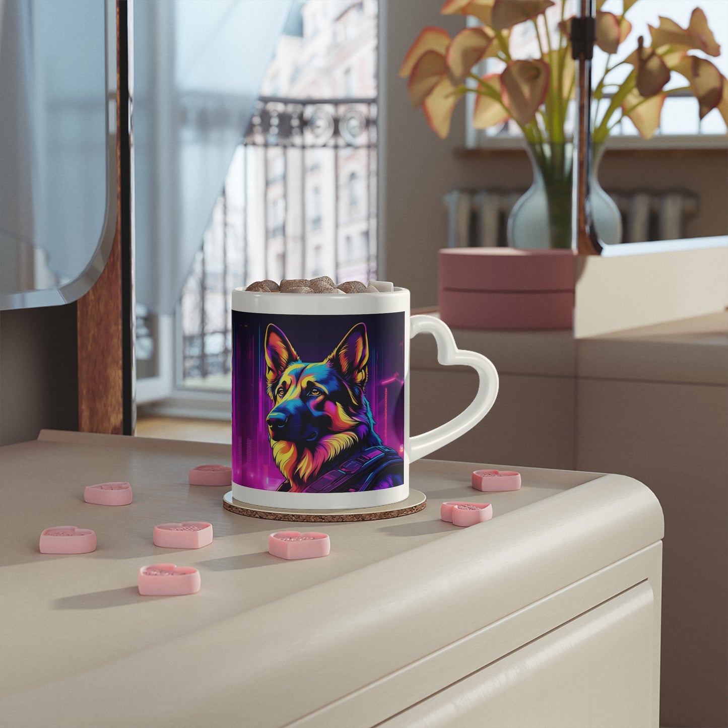 Neon Punk German Shepherd | Mug