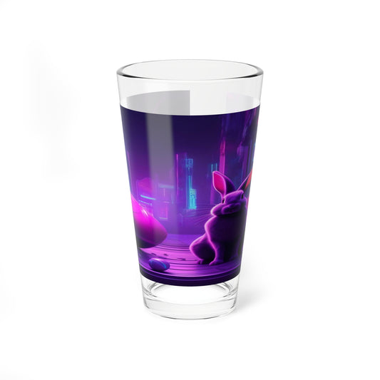 Purple Neon Bunny | Glass