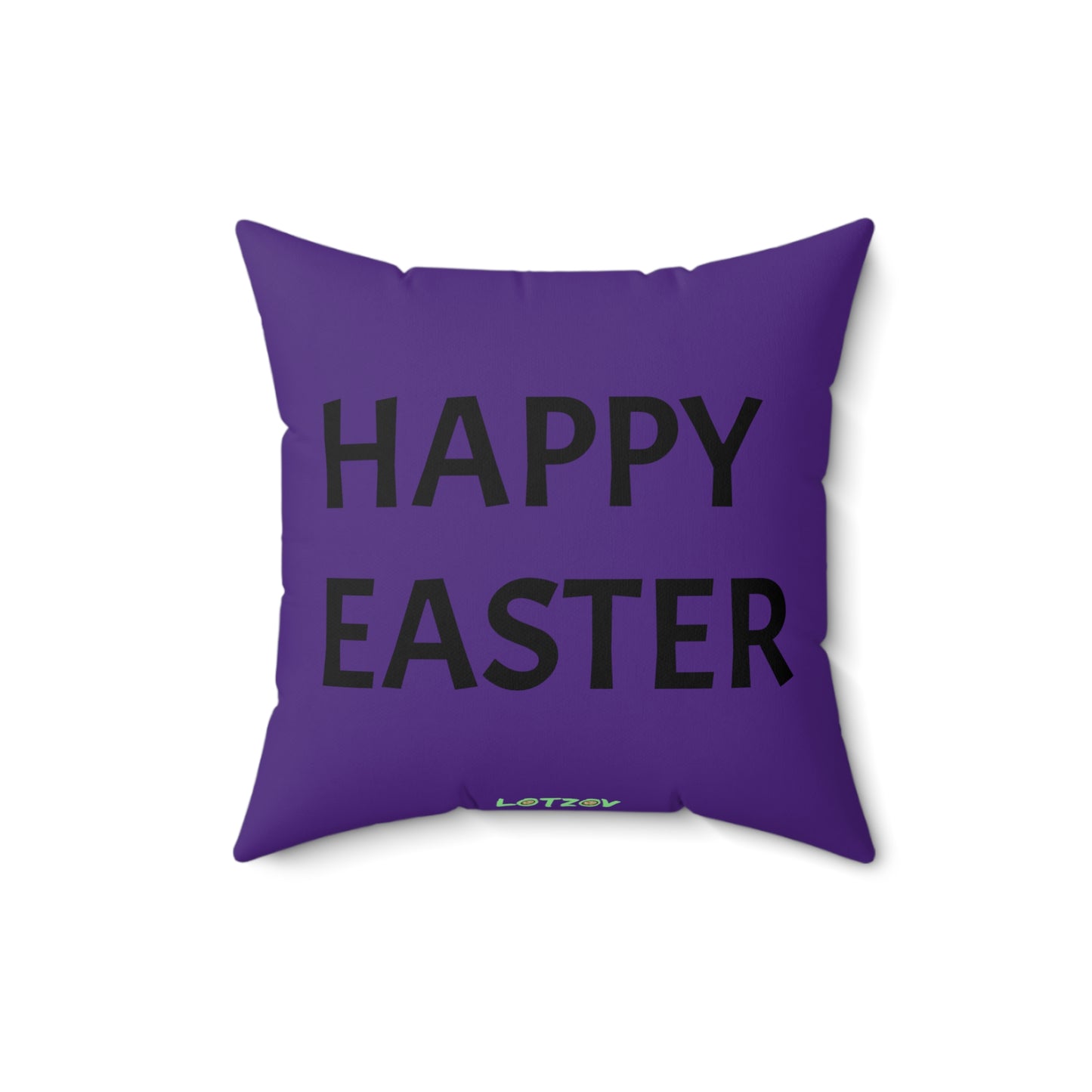 Purple Neon Easter with Happy Easter on the Back | Pillow