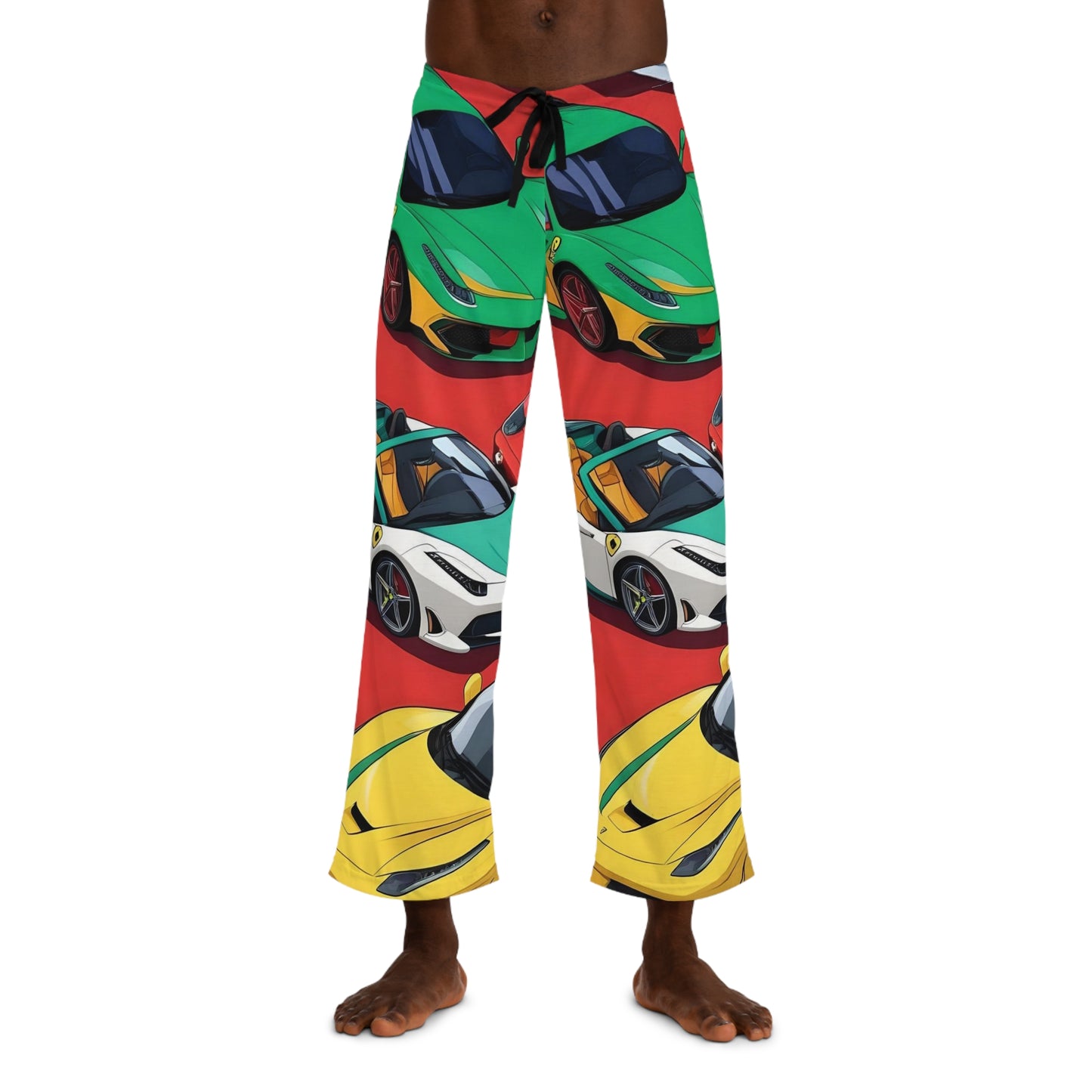 Ferrari's of Variety (Anime) in Red | Men's Pajama Pants