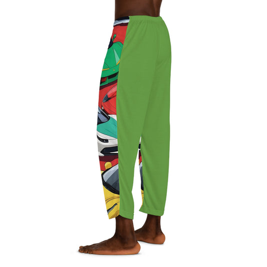 Ferrari's of Variety (Anime) in Green | Men's Pajama Pants