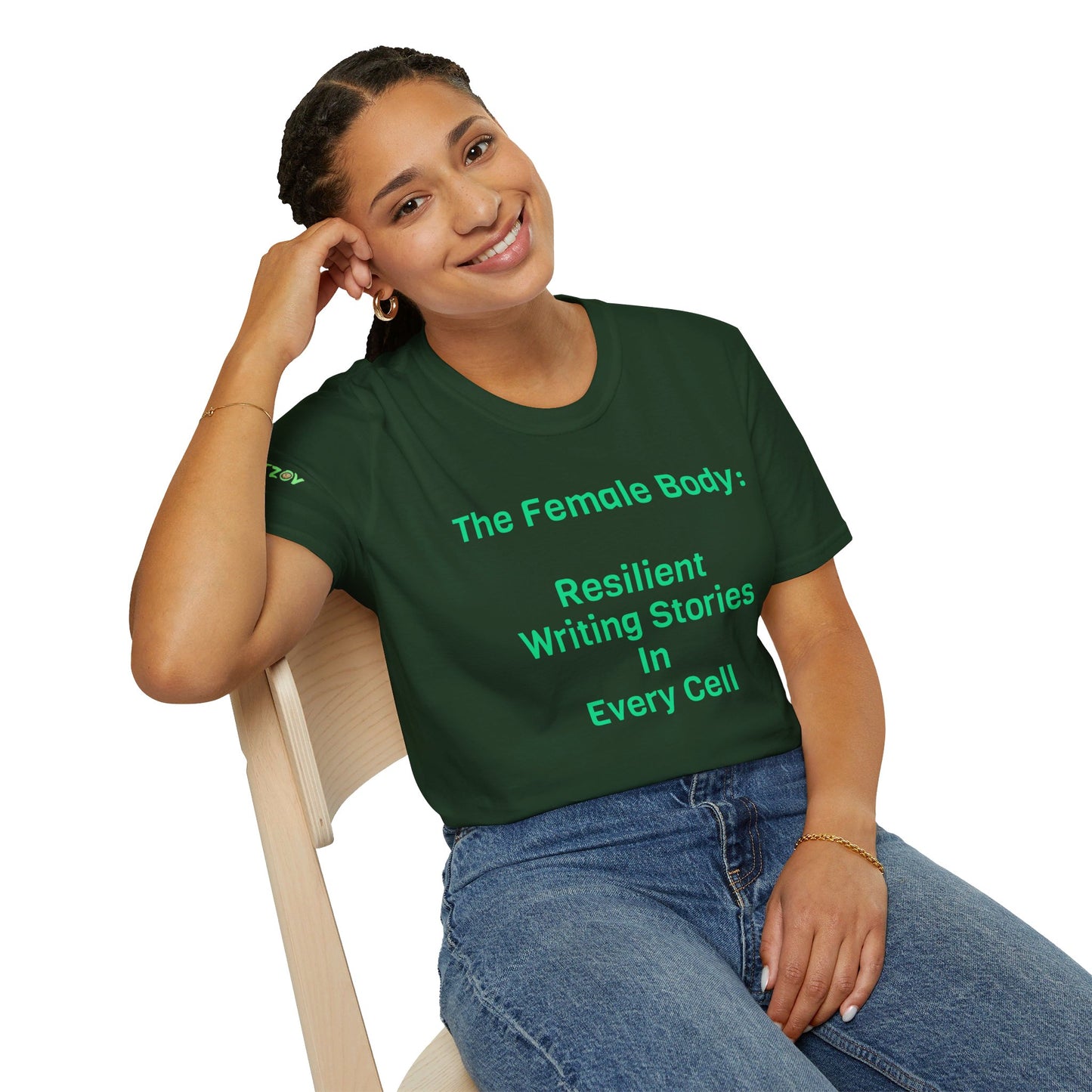 The Female Body: Resilient, Writing Stories in Every Cell | T-Shirt