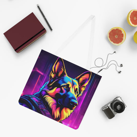 Neon Punk German Shepherd | Tote Bag