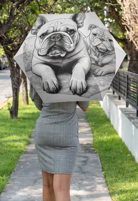 Bulldog Duo Bliss | Foldable Umbrella