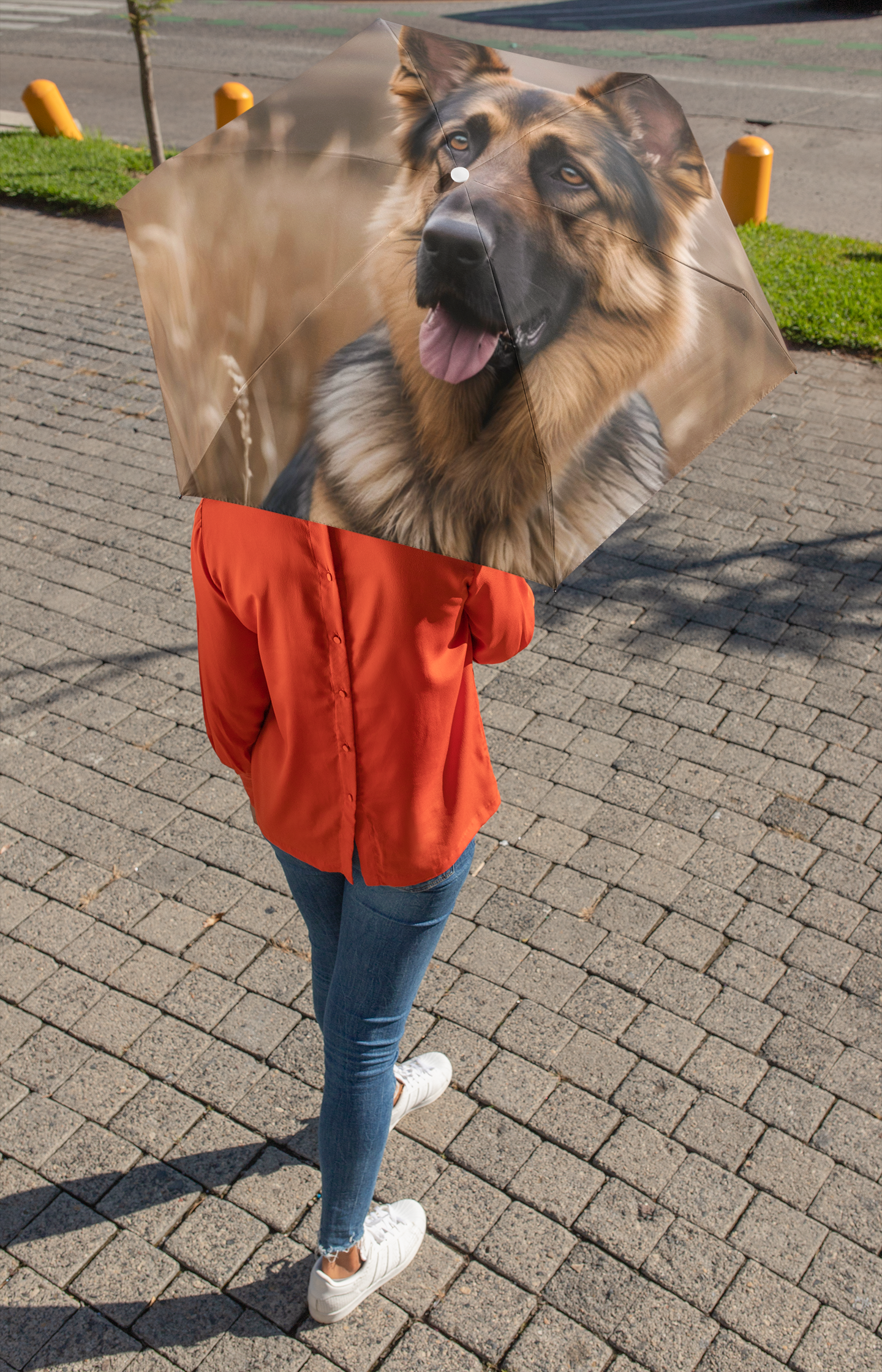 German Shepherd Serenity | Foldable Umbrella