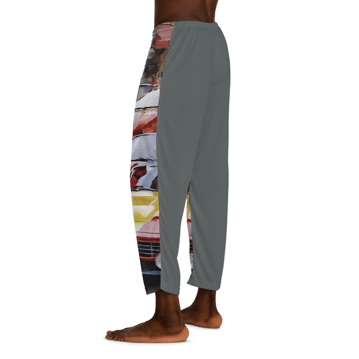 Ferrari Dreams (Art Oils)  in Dark Grey | Men's Pajama Pants